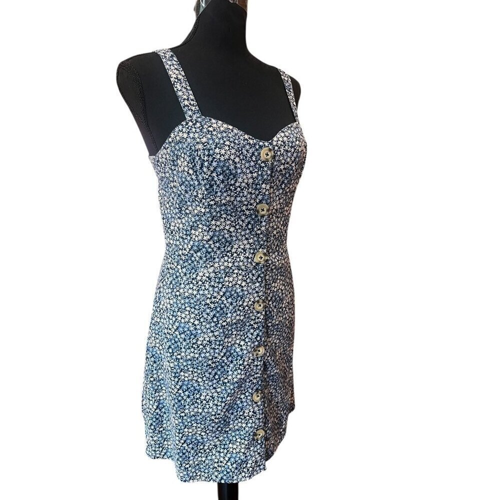 Abercrombie & Fitch Floral Mini Dress Women Small Sweetheart Neckline y2k resort - Picture 3 of 9